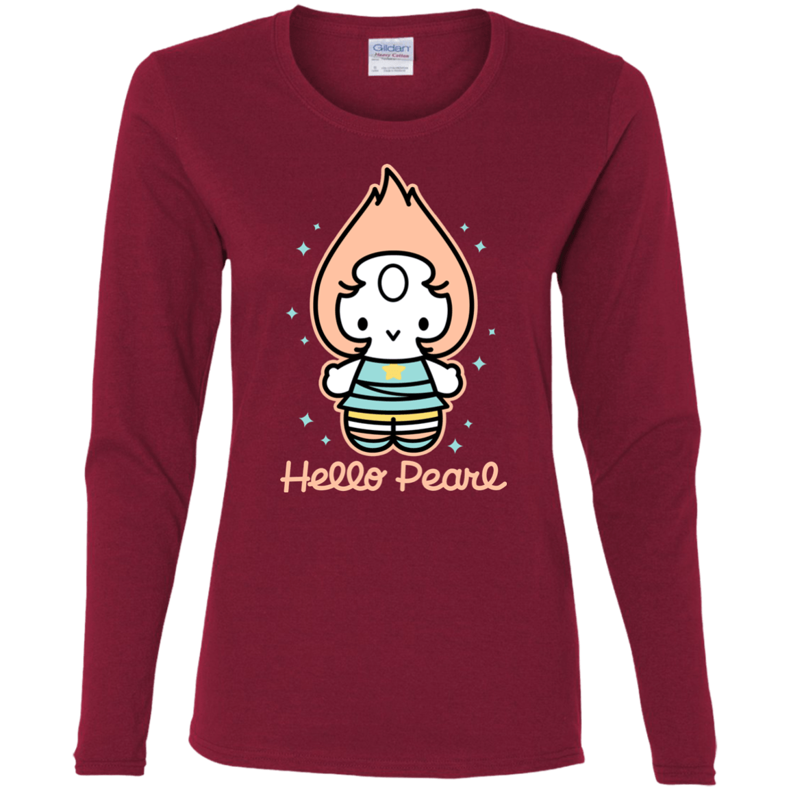 T-Shirts Cardinal / S Hello Pearl Women's Long Sleeve T-Shirt
