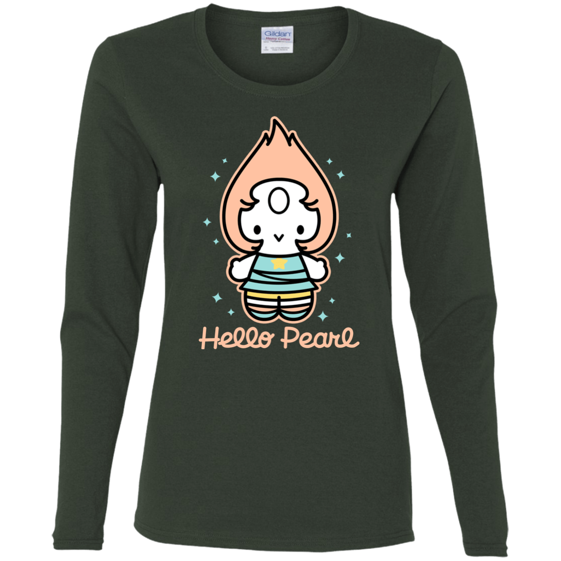 T-Shirts Forest / S Hello Pearl Women's Long Sleeve T-Shirt