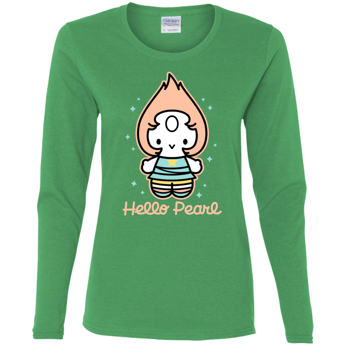 T-Shirts Irish Green / S Hello Pearl Women's Long Sleeve T-Shirt