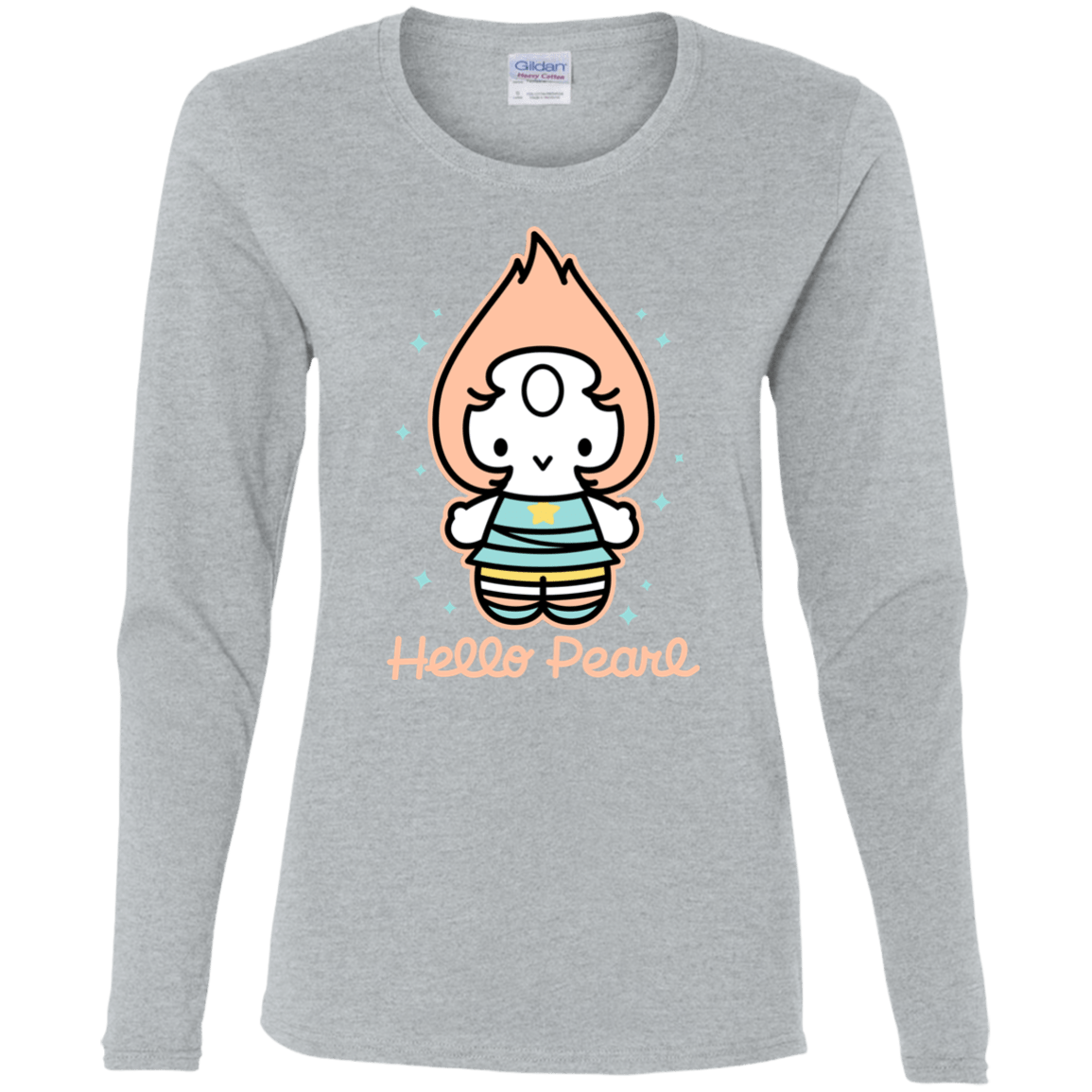 T-Shirts Sport Grey / S Hello Pearl Women's Long Sleeve T-Shirt