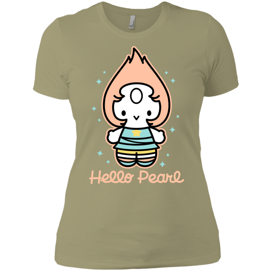 T-Shirts Light Olive / X-Small Hello Pearl Women's Premium T-Shirt