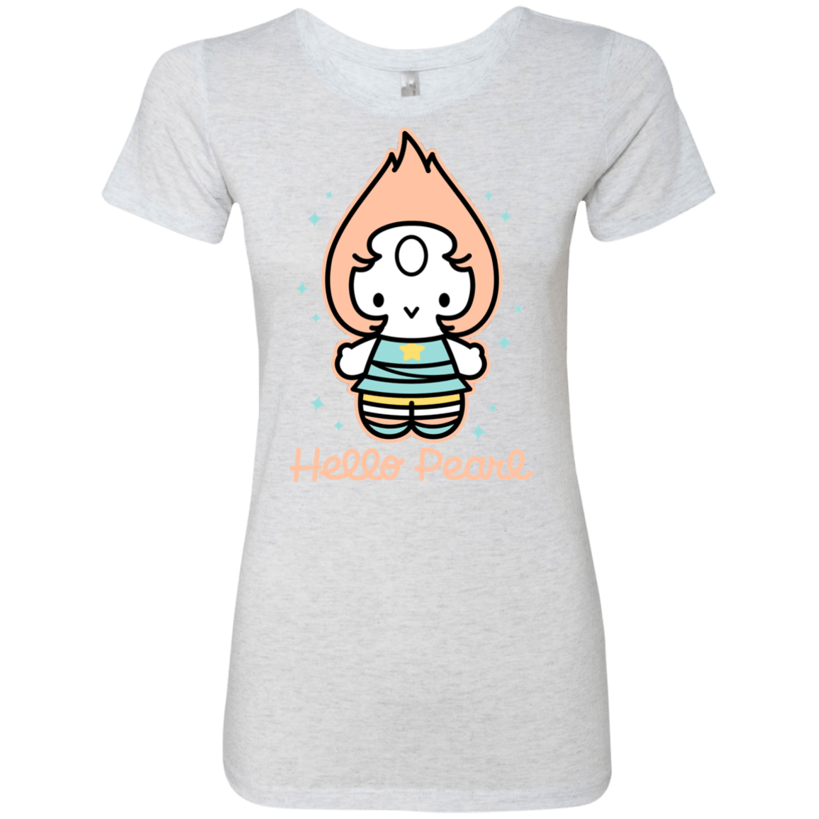 T-Shirts Heather White / S Hello Pearl Women's Triblend T-Shirt