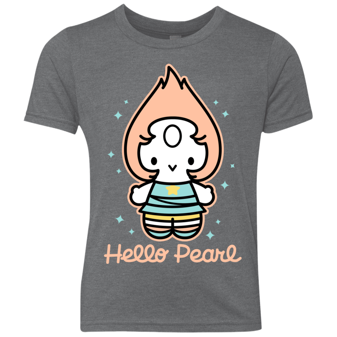 T-Shirts Premium Heather / YXS Hello Pearl Youth Triblend T-Shirt