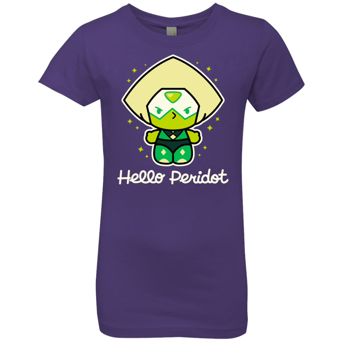 T-Shirts Purple Rush / YXS Hello Peridot Girls Premium T-Shirt