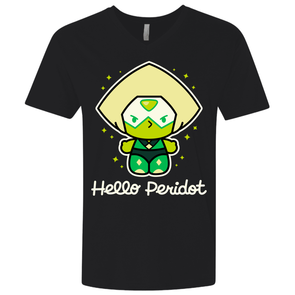 T-Shirts Black / X-Small Hello Peridot Men's Premium V-Neck