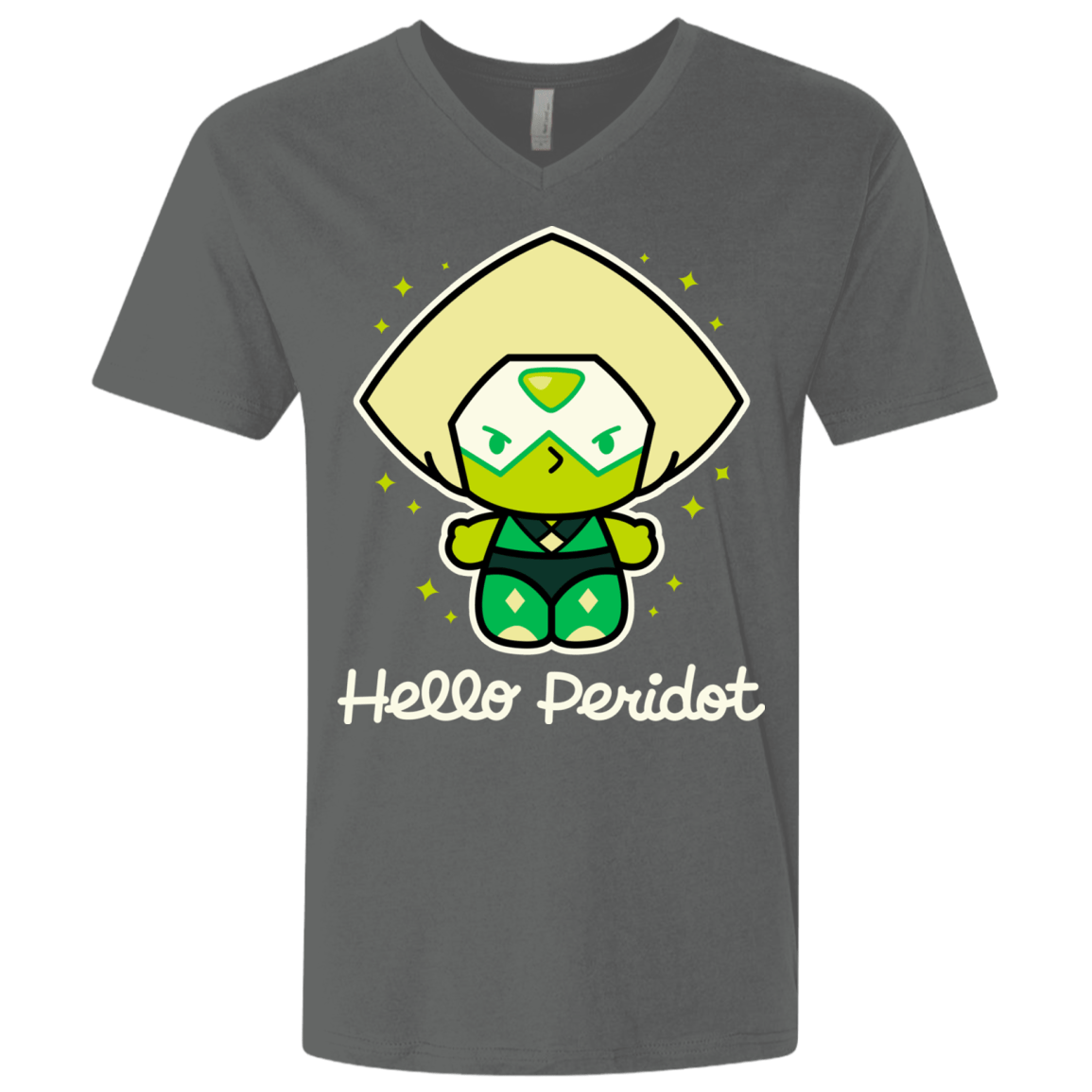 T-Shirts Heavy Metal / X-Small Hello Peridot Men's Premium V-Neck