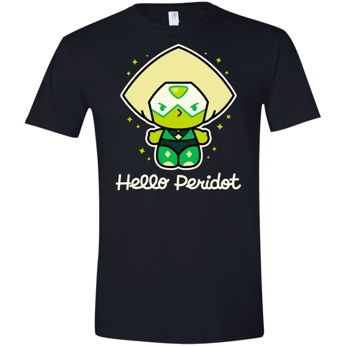 T-Shirts Black / X-Small Hello Peridot Men's Semi-Fitted Softstyle