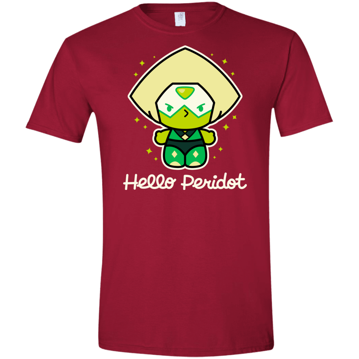 T-Shirts Cardinal Red / S Hello Peridot Men's Semi-Fitted Softstyle