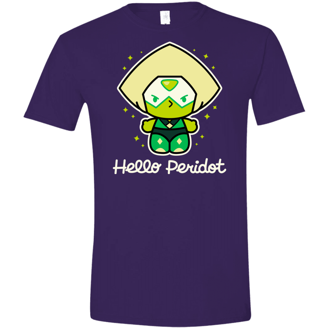 T-Shirts Purple / S Hello Peridot Men's Semi-Fitted Softstyle