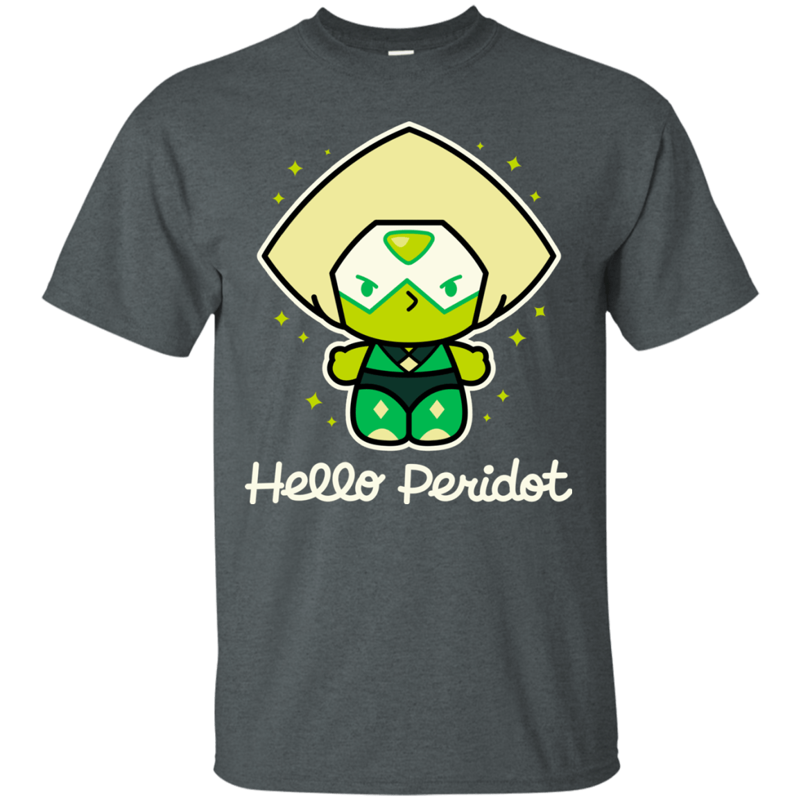 T-Shirts Dark Heather / S Hello Peridot T-Shirt
