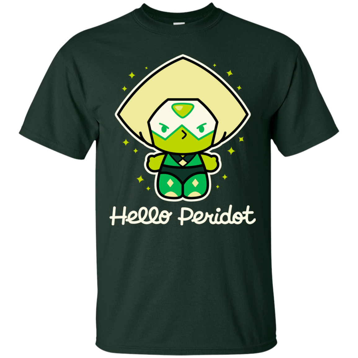 T-Shirts Forest / S Hello Peridot T-Shirt