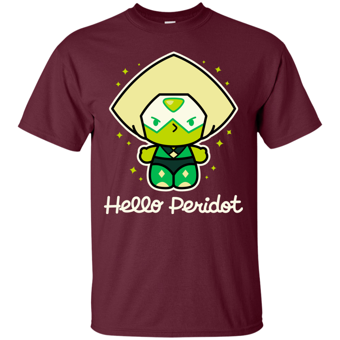 T-Shirts Maroon / S Hello Peridot T-Shirt