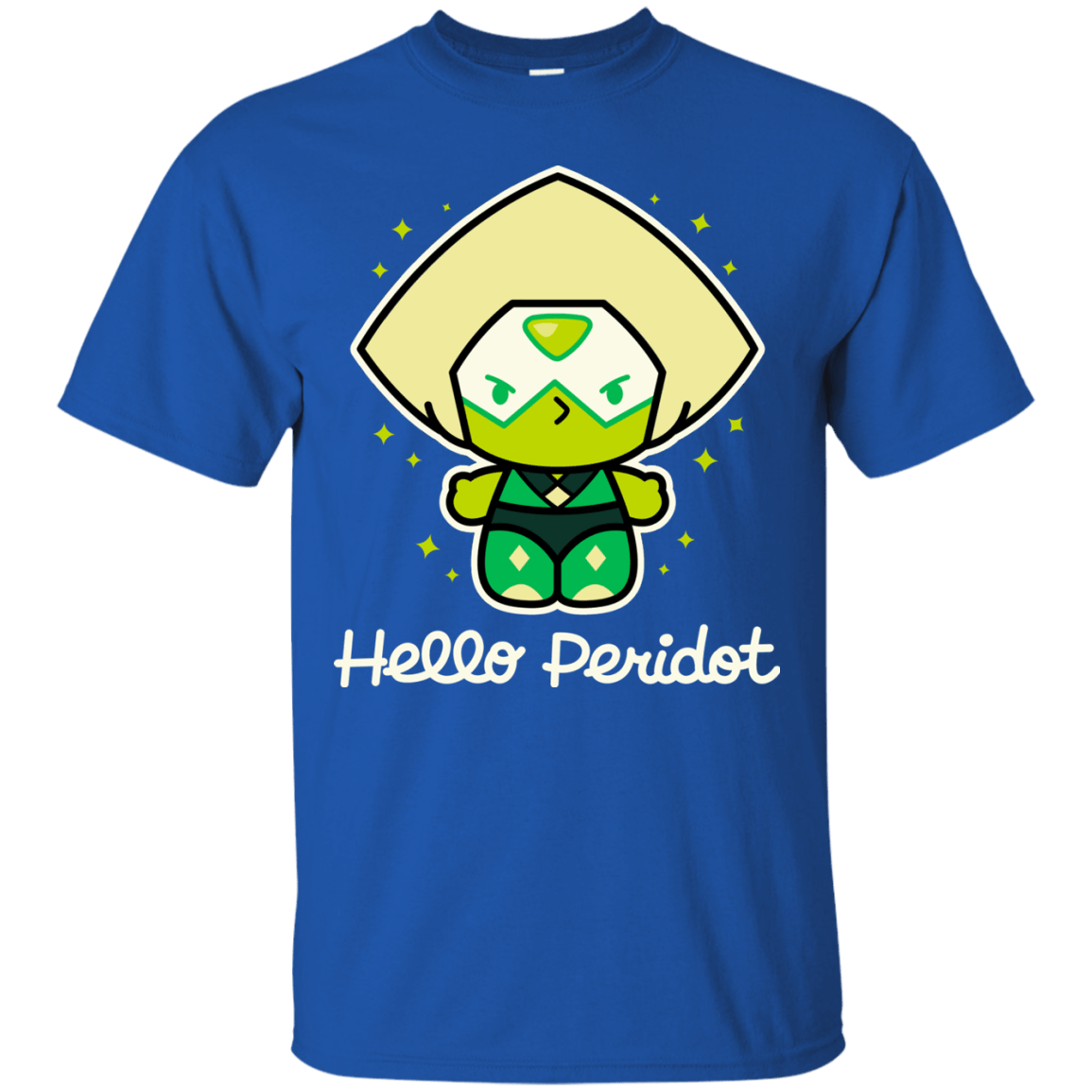 T-Shirts Royal / S Hello Peridot T-Shirt