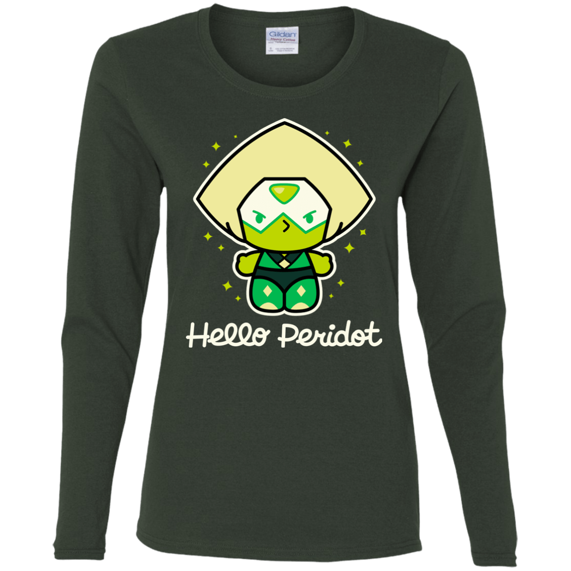 T-Shirts Forest / S Hello Peridot Women's Long Sleeve T-Shirt