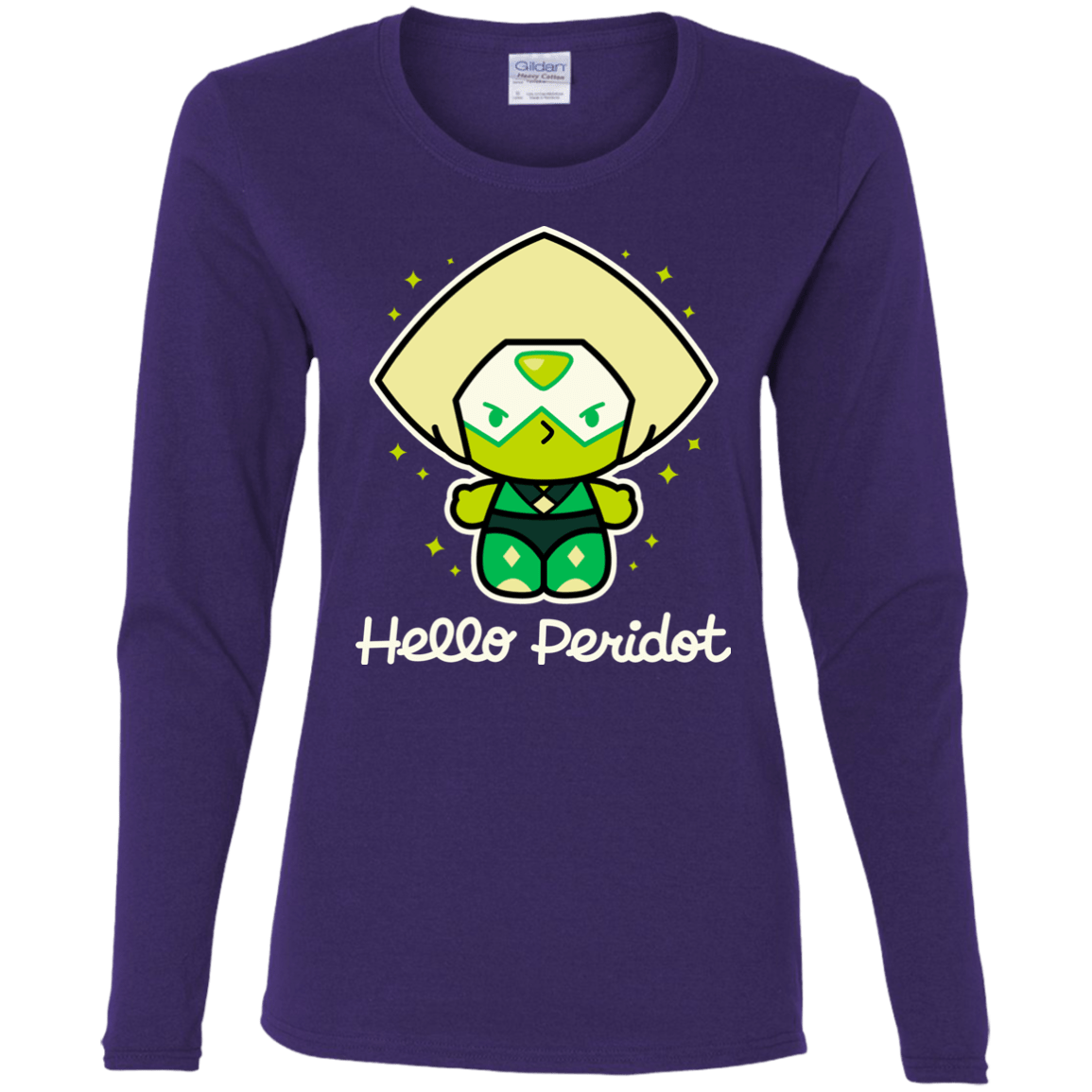 T-Shirts Purple / S Hello Peridot Women's Long Sleeve T-Shirt