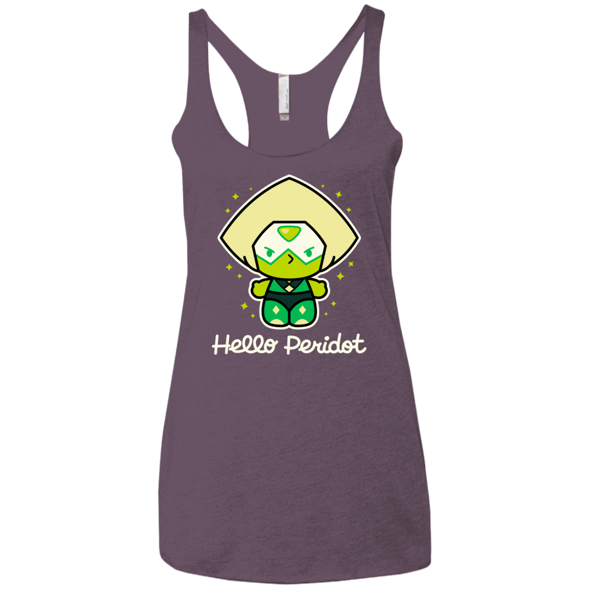 T-Shirts Vintage Purple / X-Small Hello Peridot Women's Triblend Racerback Tank