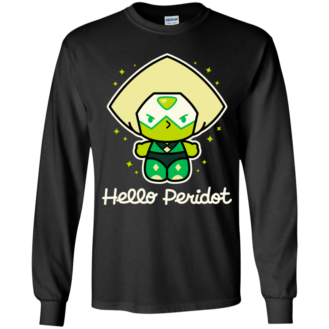 T-Shirts Black / YS Hello Peridot Youth Long Sleeve T-Shirt