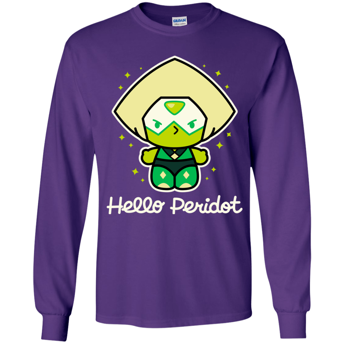 T-Shirts Purple / YS Hello Peridot Youth Long Sleeve T-Shirt