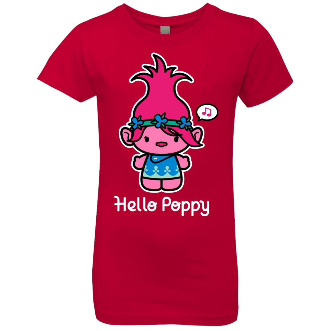 T-Shirts Red / YXS Hello Poppy Girls Premium T-Shirt
