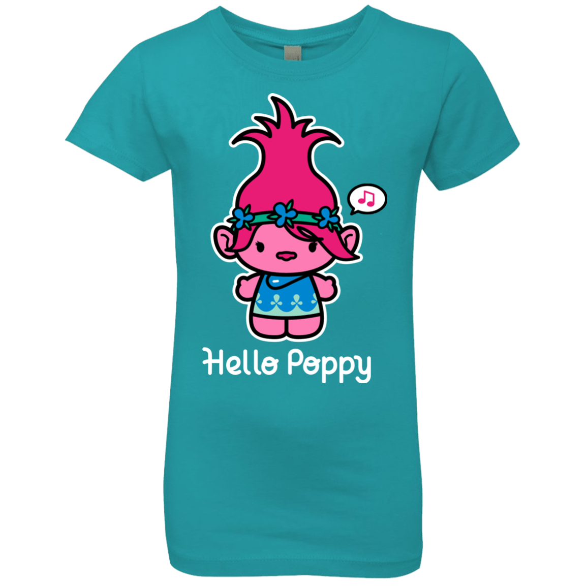 T-Shirts Tahiti Blue / YXS Hello Poppy Girls Premium T-Shirt