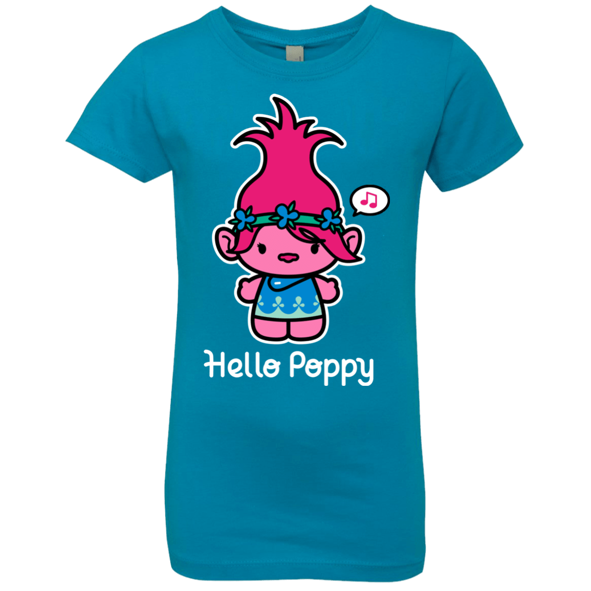 T-Shirts Turquoise / YXS Hello Poppy Girls Premium T-Shirt