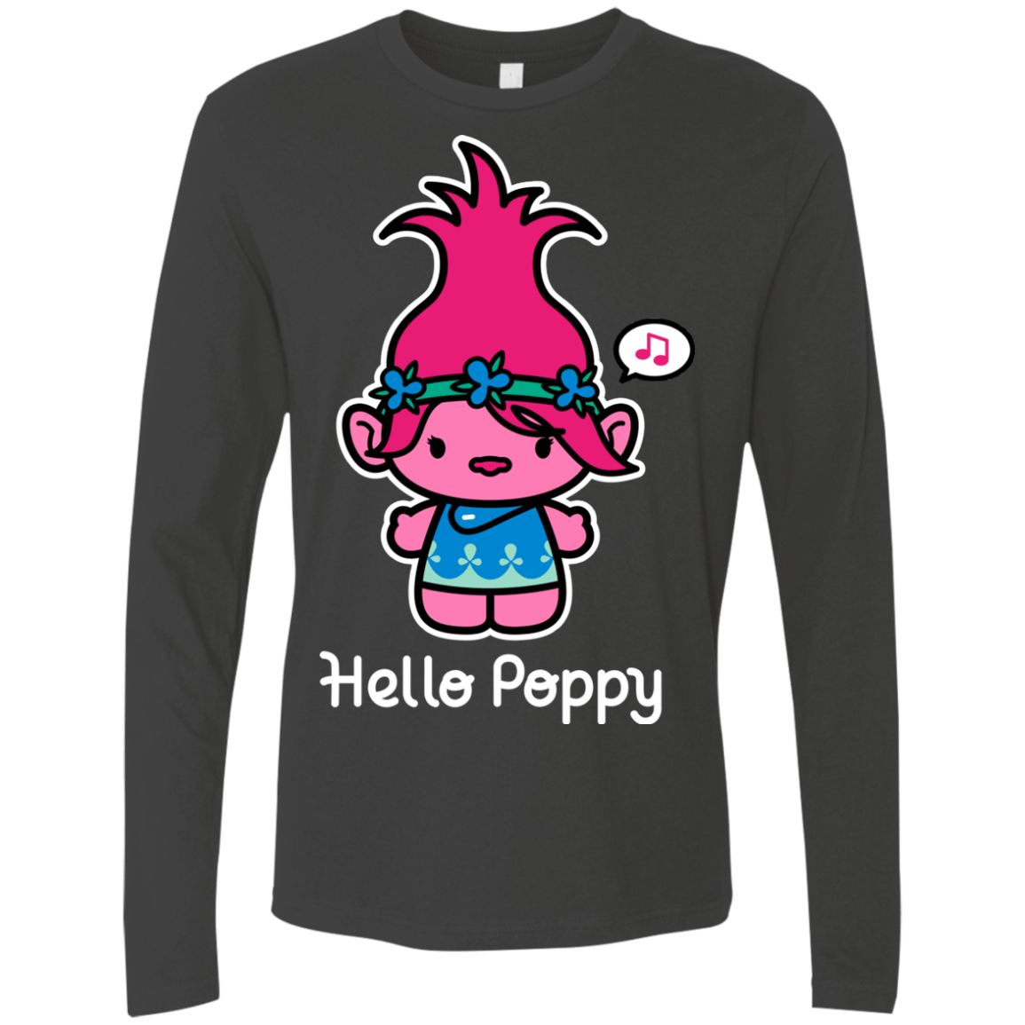 T-Shirts Heavy Metal / S Hello Poppy Men's Premium Long Sleeve