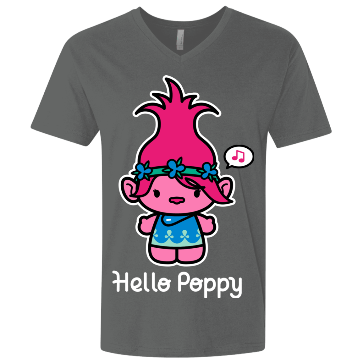 T-Shirts Heavy Metal / X-Small Hello Poppy Men's Premium V-Neck