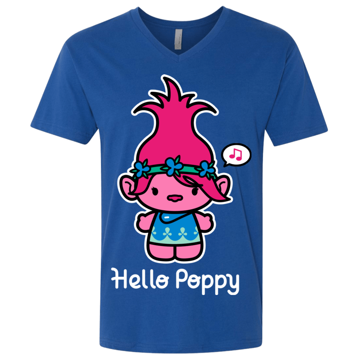 T-Shirts Royal / X-Small Hello Poppy Men's Premium V-Neck