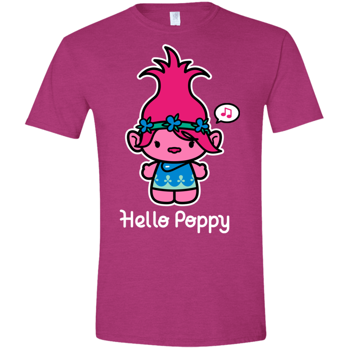 T-Shirts Antique Heliconia / S Hello Poppy Men's Semi-Fitted Softstyle