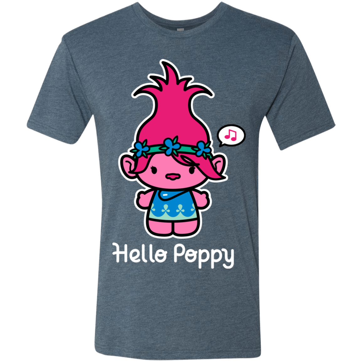 T-Shirts Indigo / S Hello Poppy Men's Triblend T-Shirt