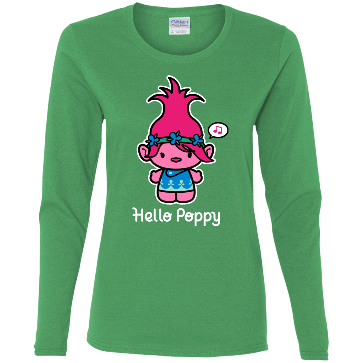 T-Shirts Irish Green / S Hello Poppy Women's Long Sleeve T-Shirt