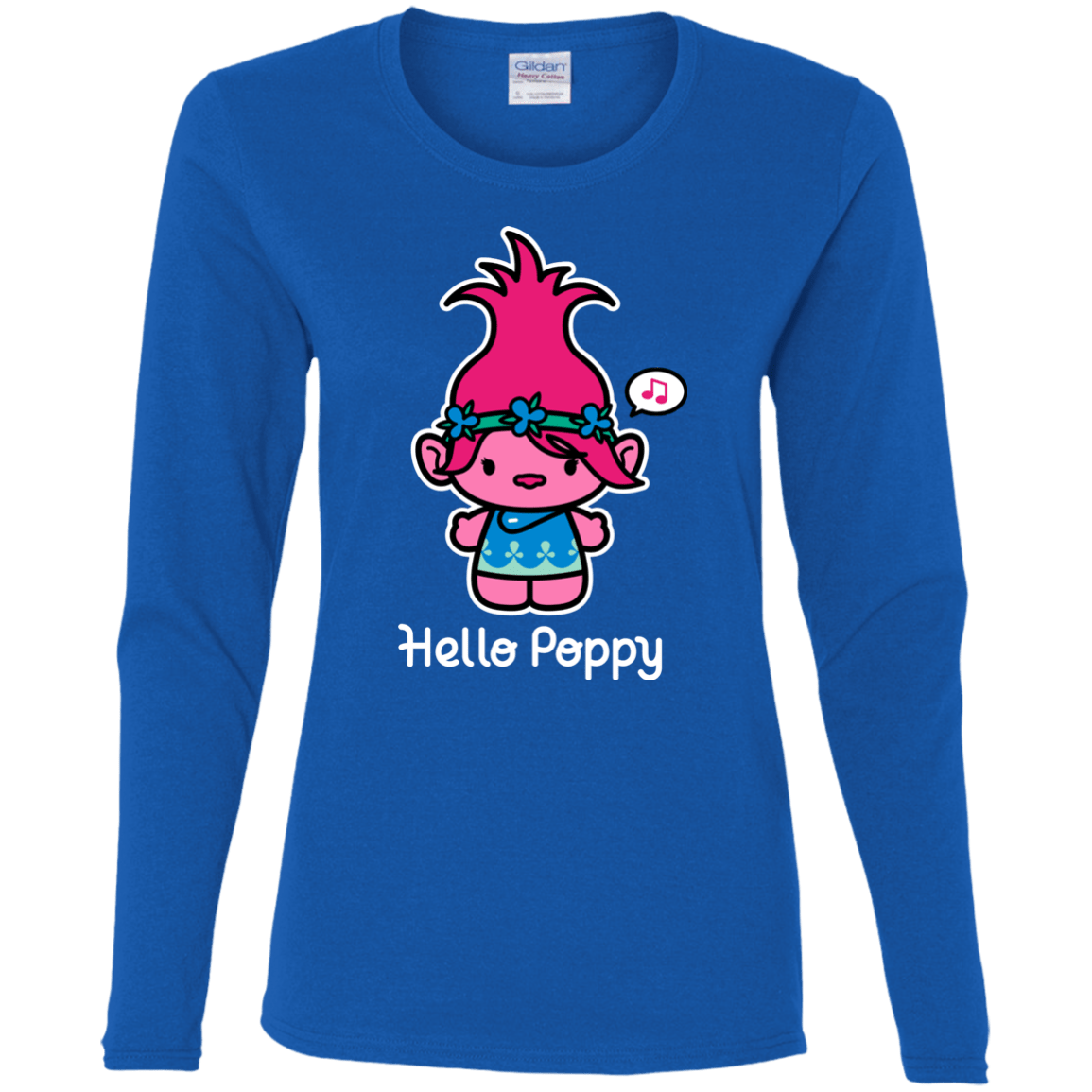 T-Shirts Royal / S Hello Poppy Women's Long Sleeve T-Shirt