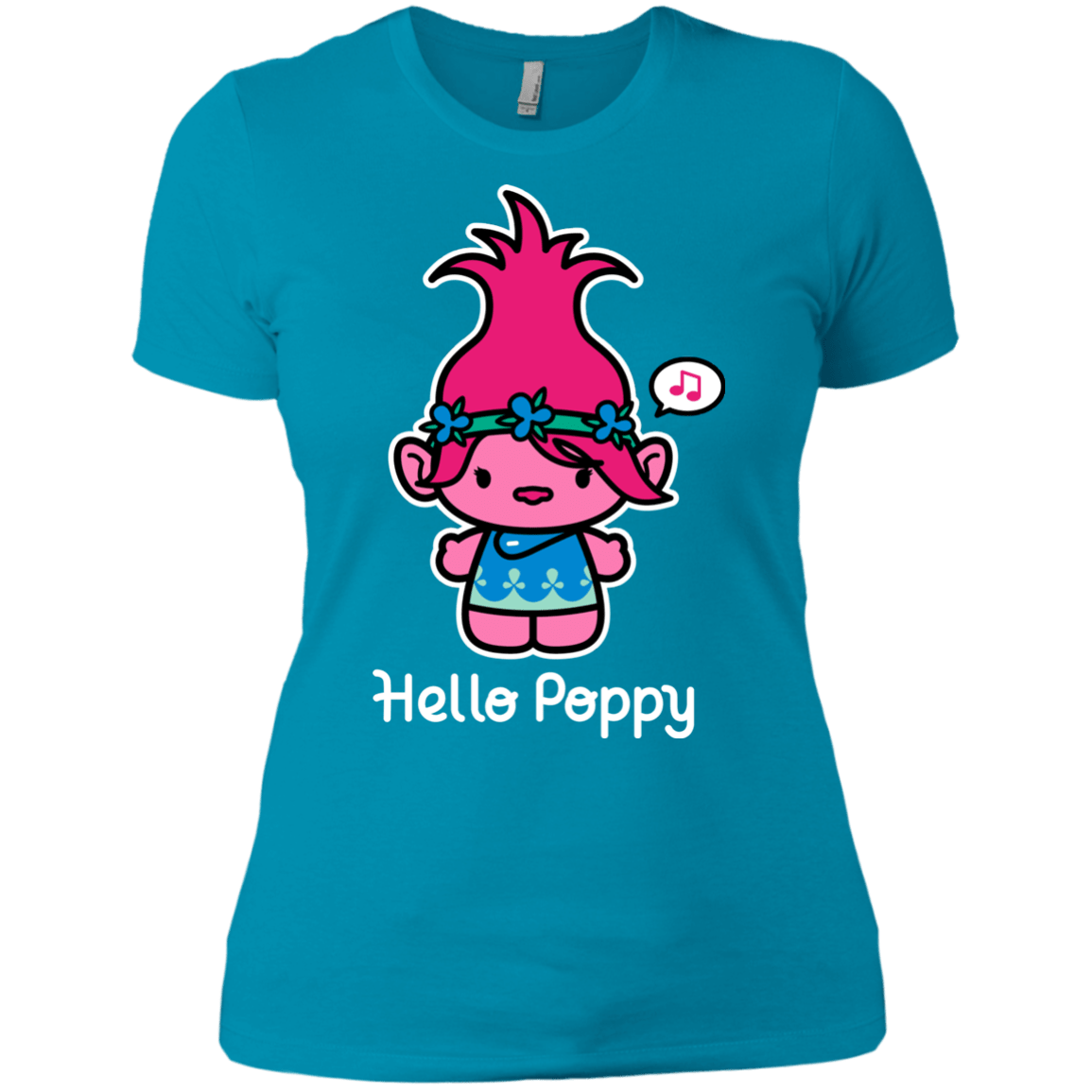 T-Shirts Turquoise / X-Small Hello Poppy Women's Premium T-Shirt