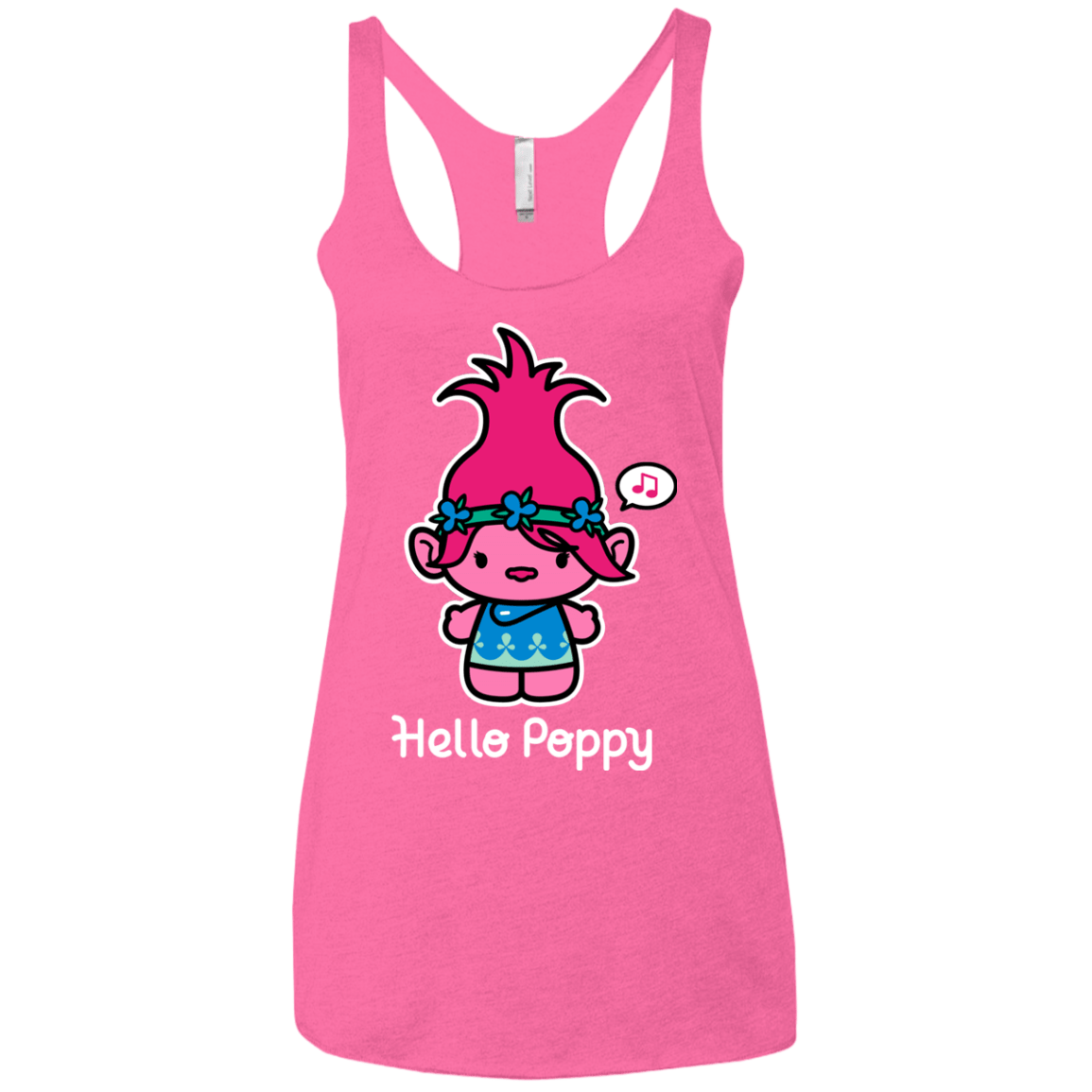 T-Shirts Vintage Pink / X-Small Hello Poppy Women's Triblend Racerback Tank