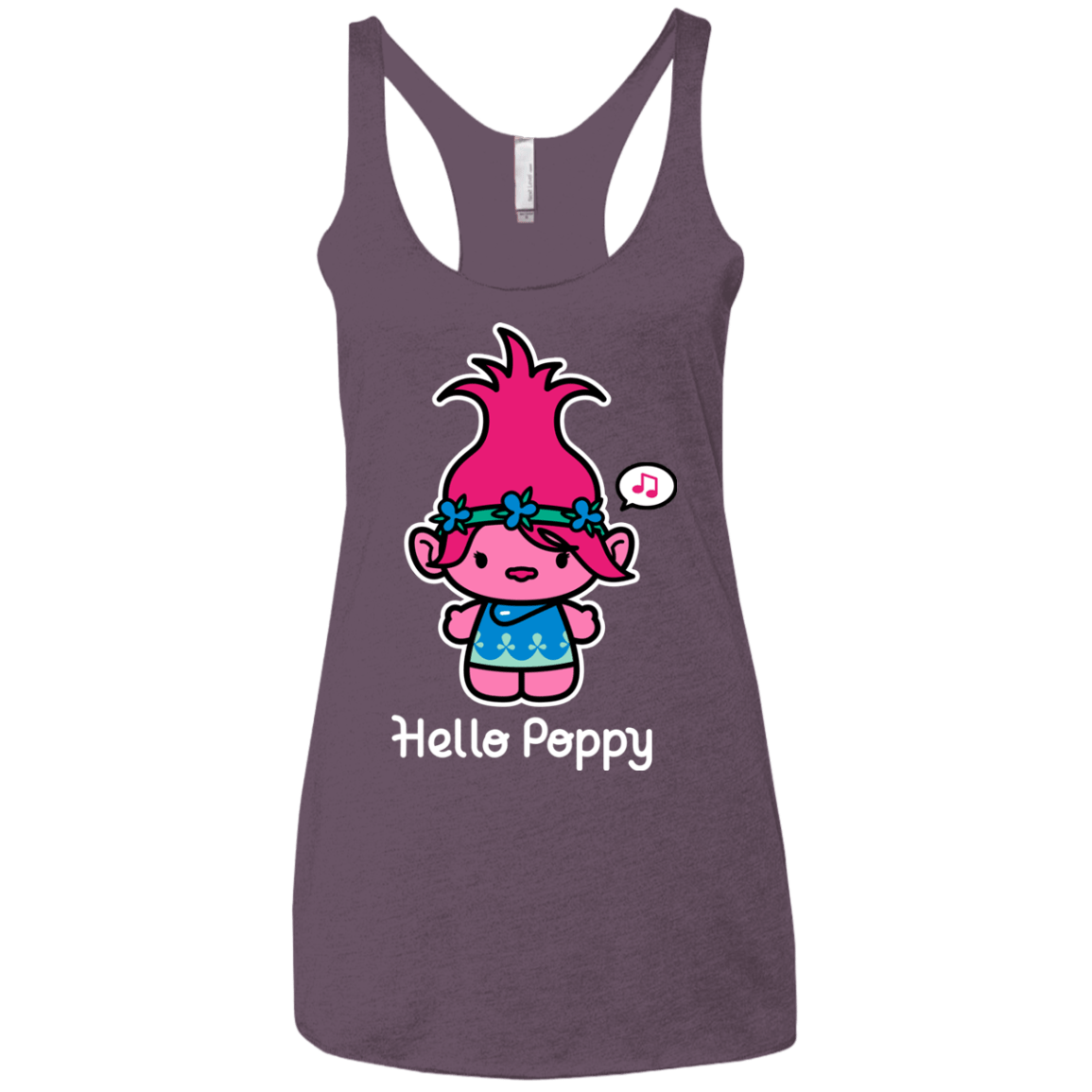 T-Shirts Vintage Purple / X-Small Hello Poppy Women's Triblend Racerback Tank