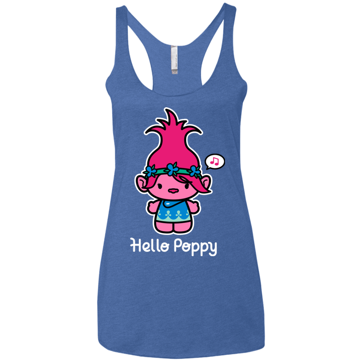T-Shirts Vintage Royal / X-Small Hello Poppy Women's Triblend Racerback Tank