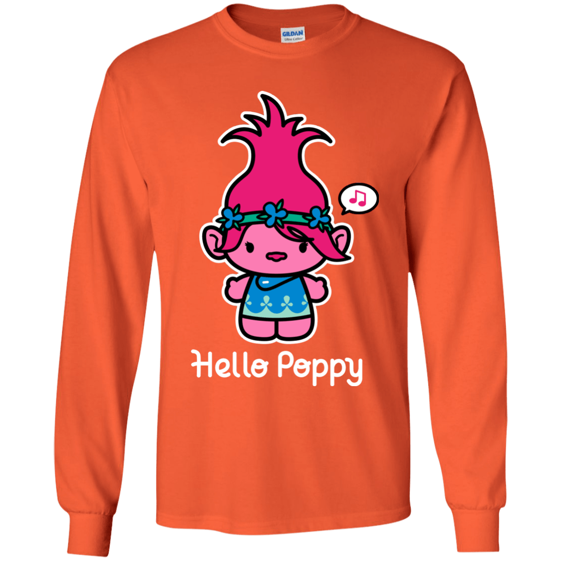 T-Shirts Orange / YS Hello Poppy Youth Long Sleeve T-Shirt