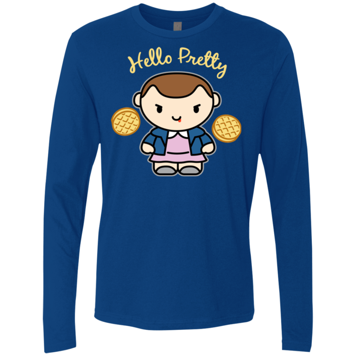 T-Shirts Royal / Small Hello Pretty Men's Premium Long Sleeve
