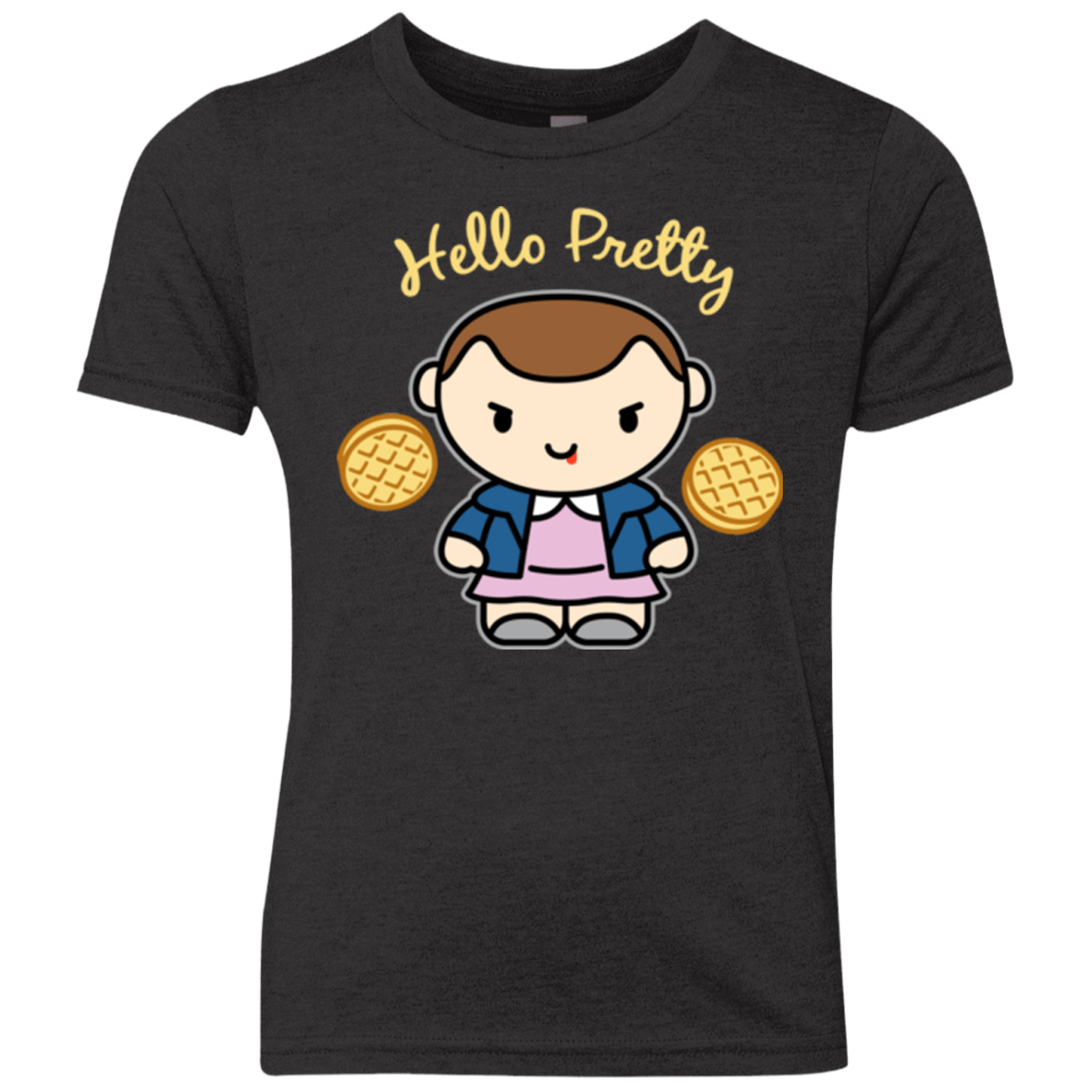 T-Shirts Vintage Black / YXS Hello Pretty Youth Triblend T-Shirt
