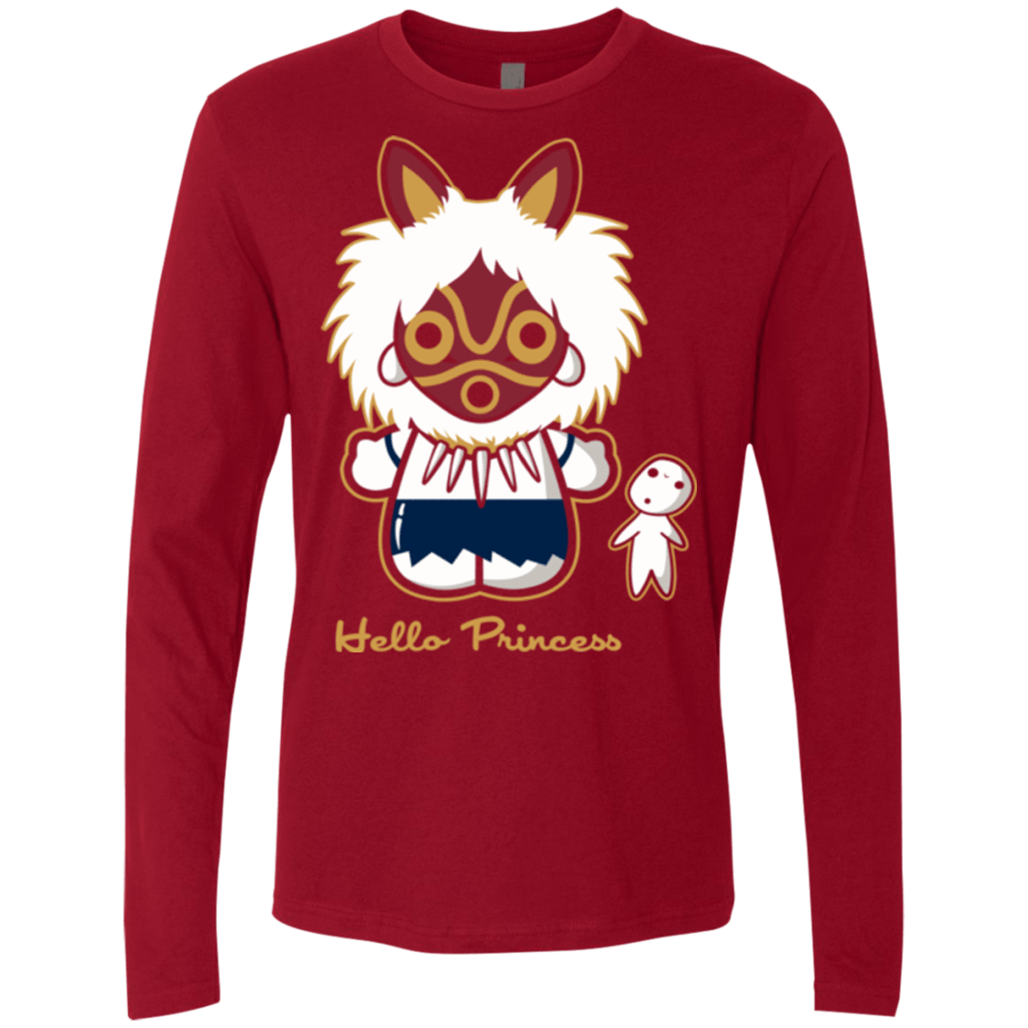 T-Shirts Cardinal / Small Hello Princess Men's Premium Long Sleeve