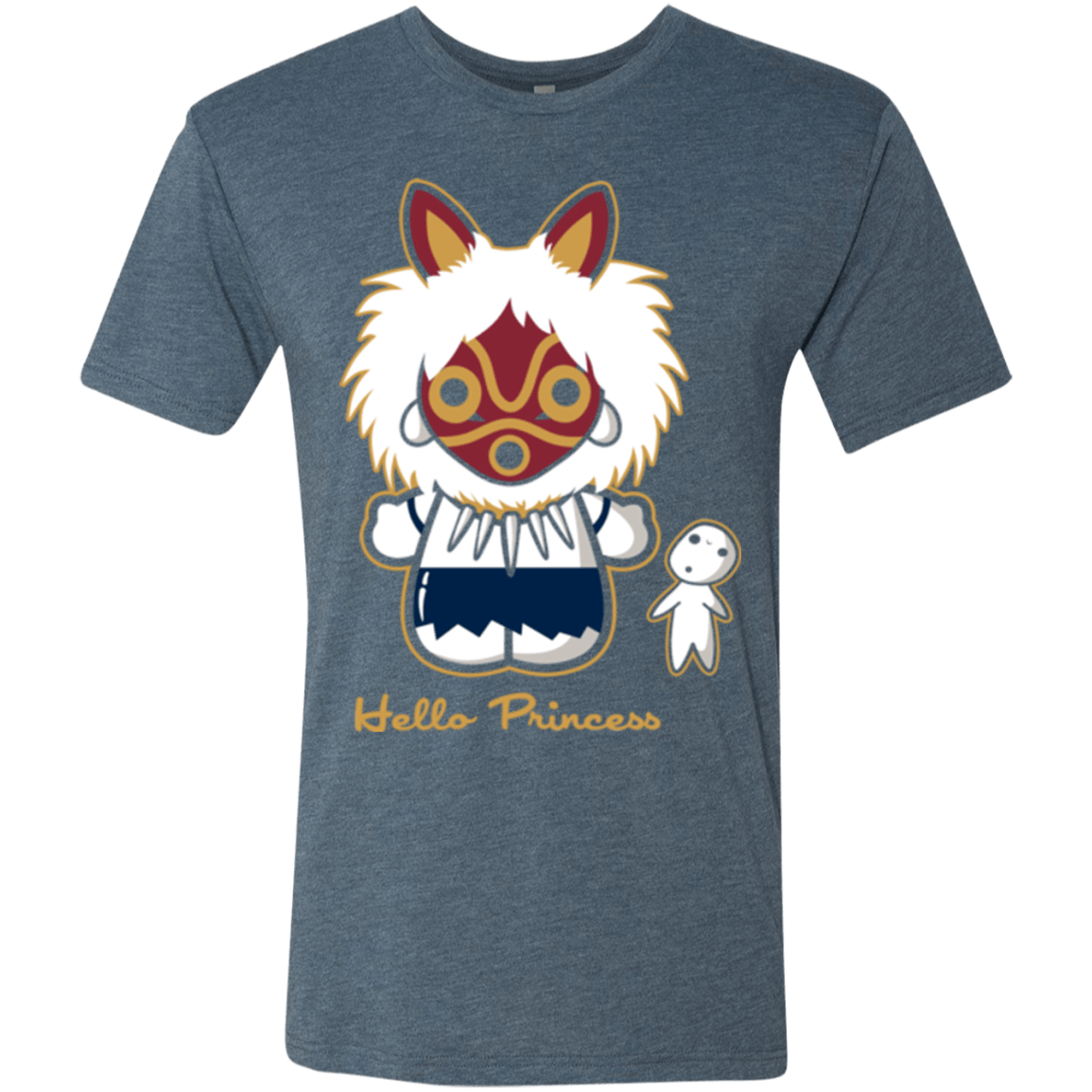 T-Shirts Indigo / Small Hello Princess Men's Triblend T-Shirt