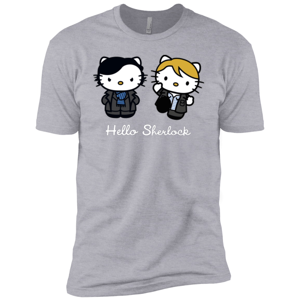 T-Shirts Heather Grey / YXS Hello Sherlock Boys Premium T-Shirt