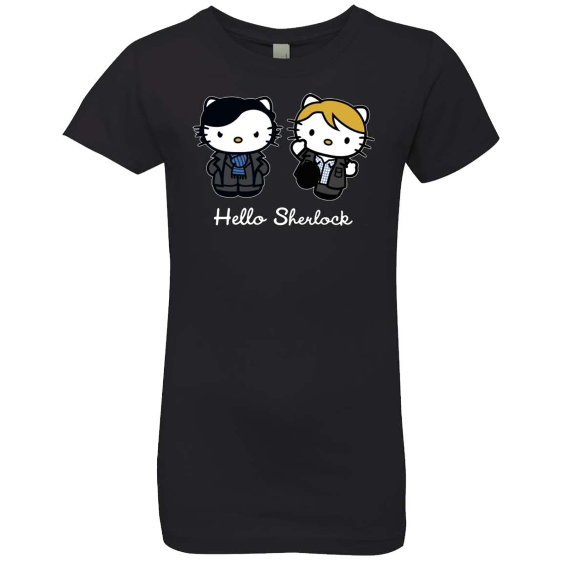 T-Shirts Black / YXS Hello Sherlock Girls Premium T-Shirt