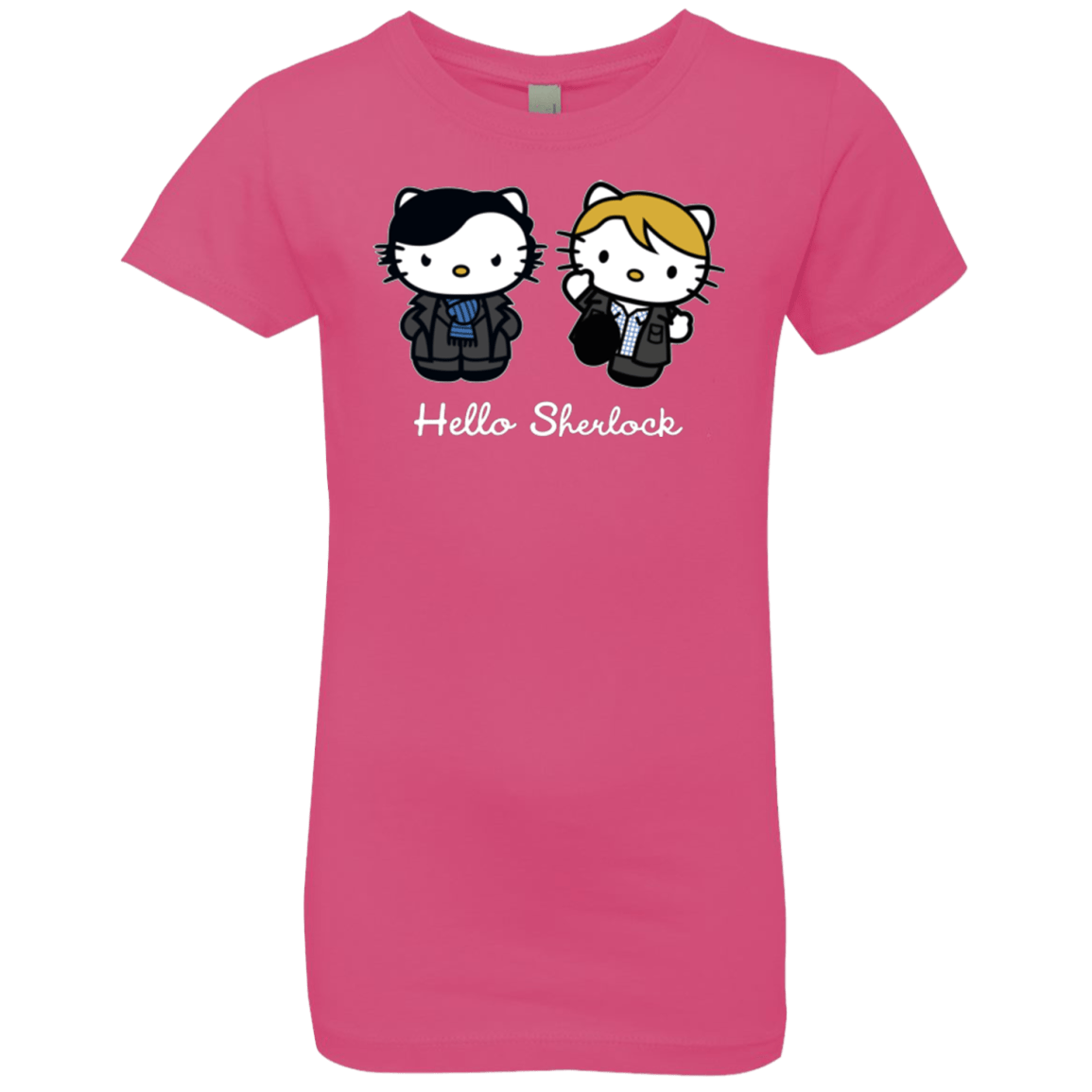 T-Shirts Hot Pink / YXS Hello Sherlock Girls Premium T-Shirt