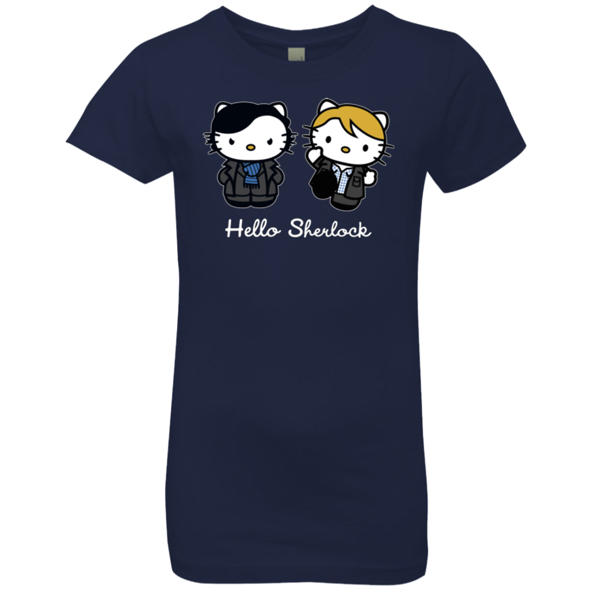 T-Shirts Midnight Navy / YXS Hello Sherlock Girls Premium T-Shirt