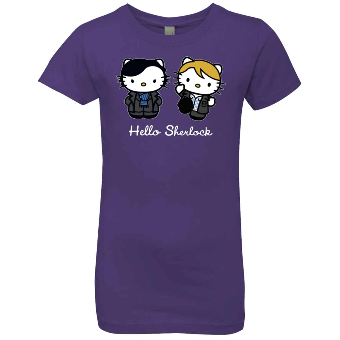 T-Shirts Purple Rush / YXS Hello Sherlock Girls Premium T-Shirt