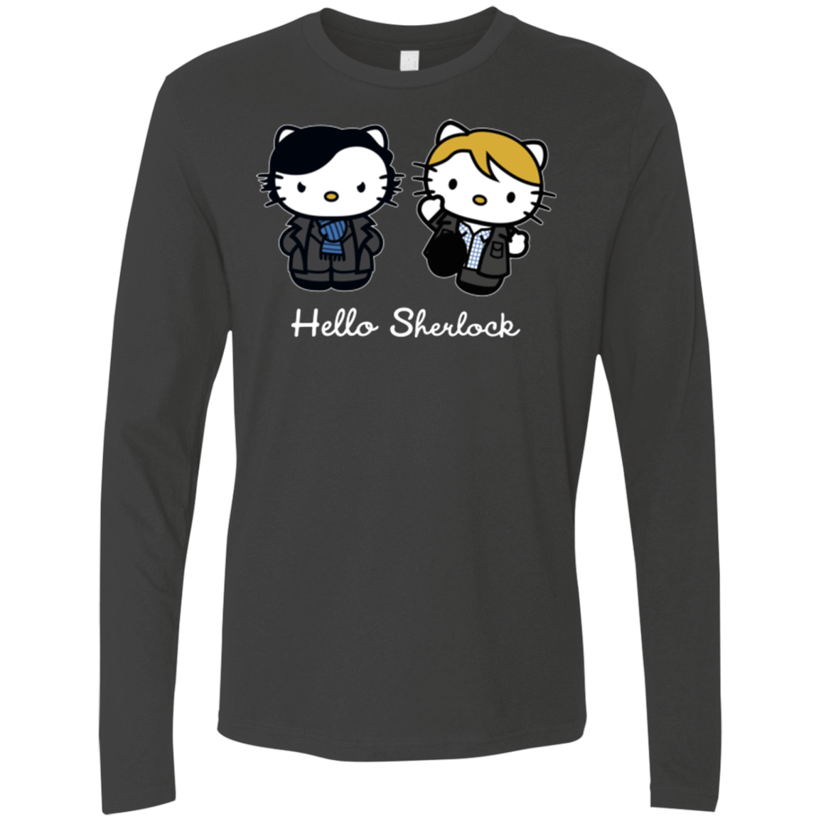 T-Shirts Heavy Metal / Small Hello Sherlock Men's Premium Long Sleeve