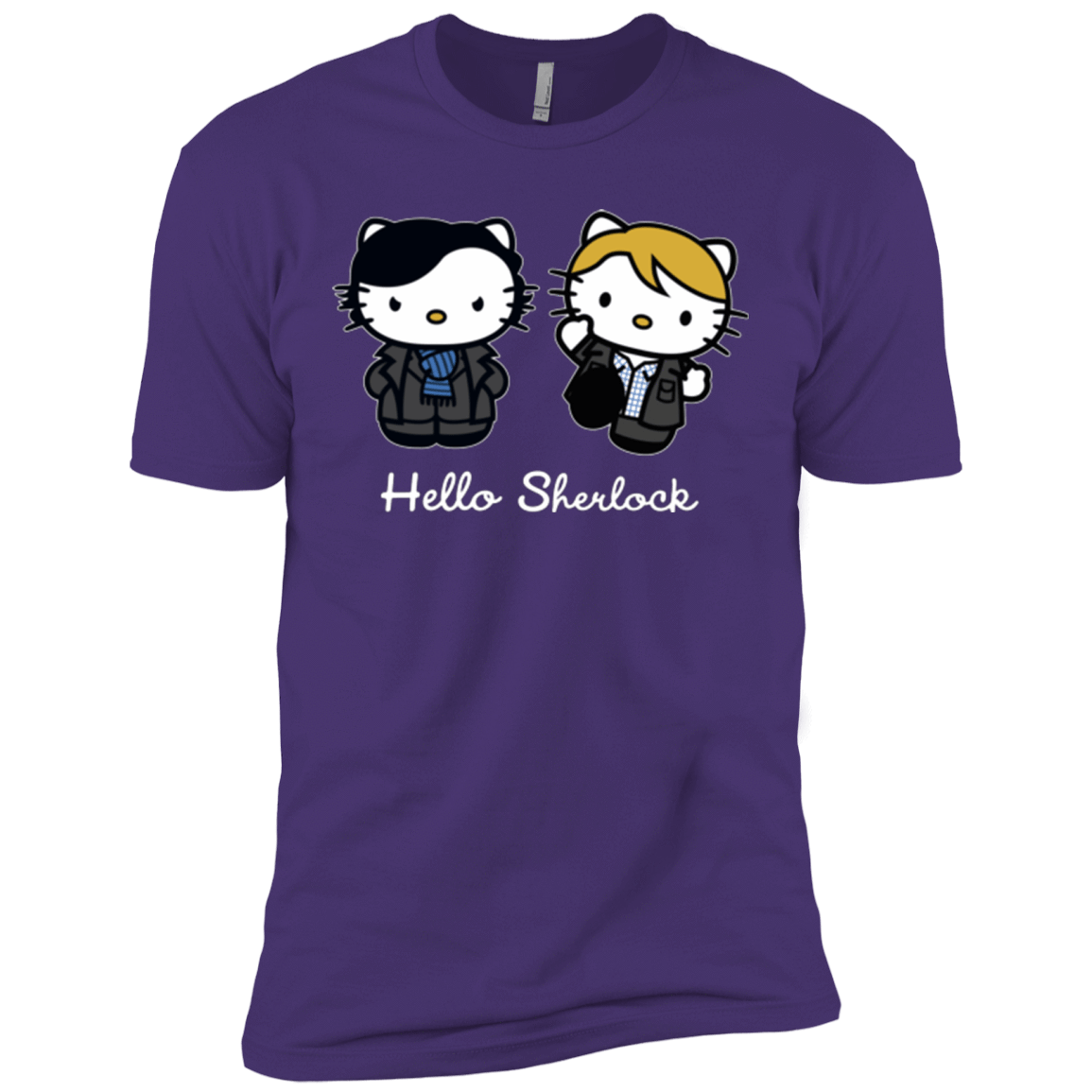 T-Shirts Purple / X-Small Hello Sherlock Men's Premium T-Shirt