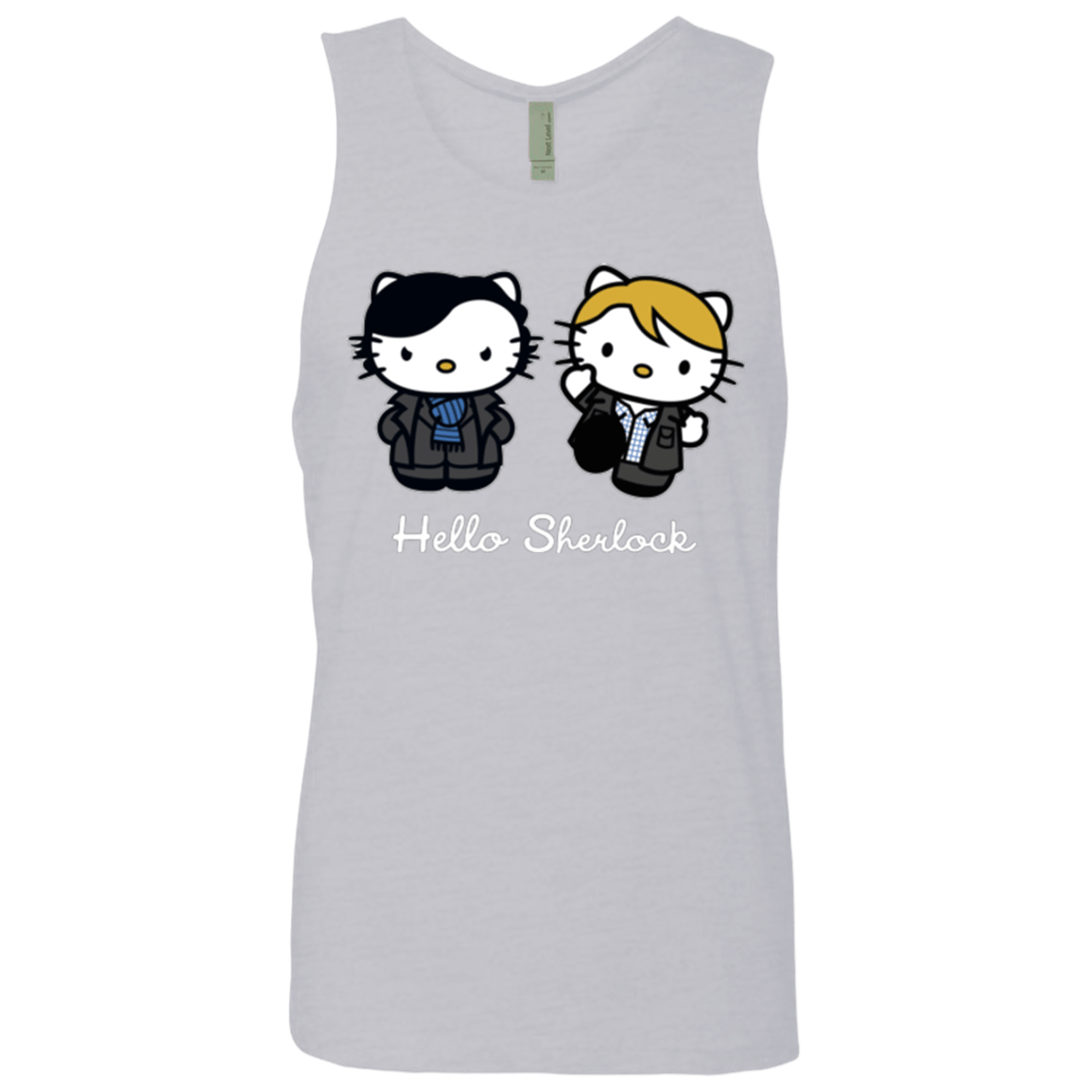 T-Shirts Heather Grey / Small Hello Sherlock Men's Premium Tank Top