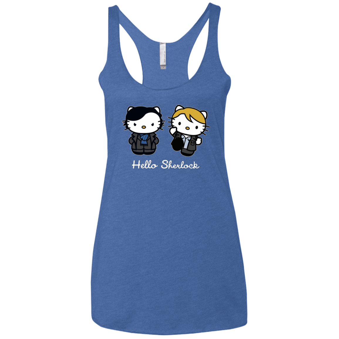 T-Shirts Vintage Royal / X-Small Hello Sherlock Women's Triblend Racerback Tank
